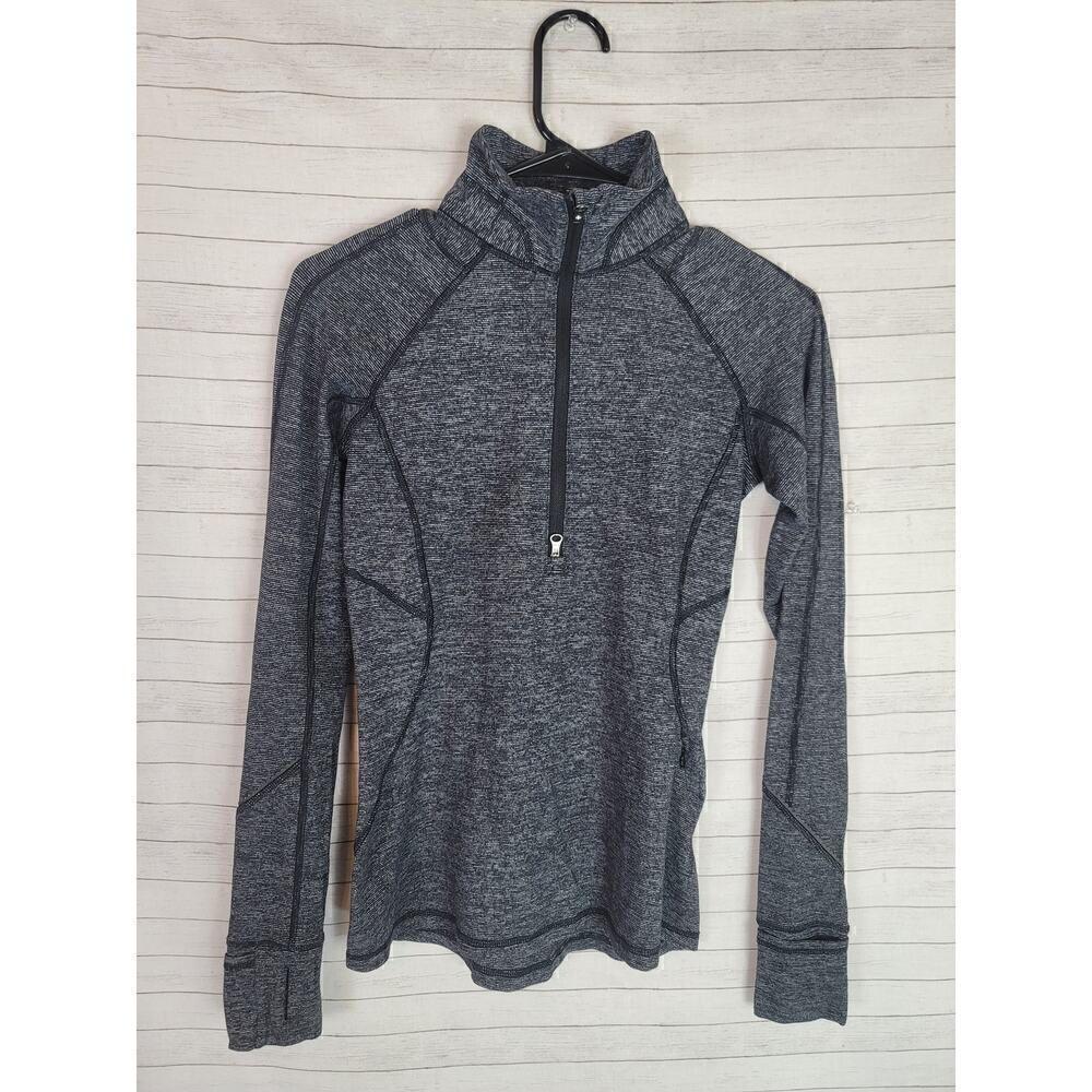 Lululemon Runderful 1/2 Zip in Mini Check Pique, sz 4